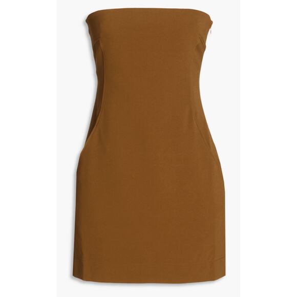 Paris Georgia Dresses & Skirts - Paris Georgia 'Audrey' Green Polyester Strapless Stretch-Crepe Mini Dress Size